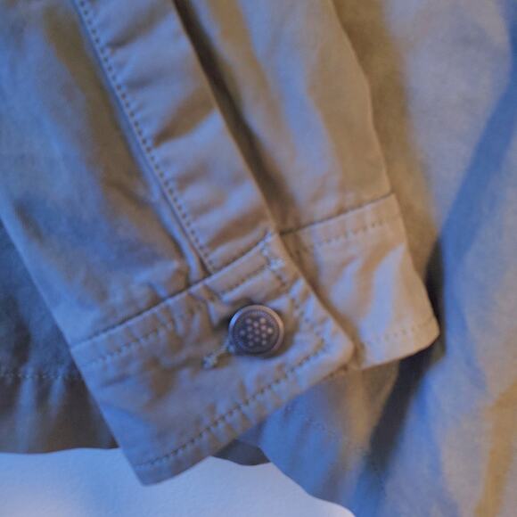 LUCKY BRAND Mens Embroidered Jacket Tiger Military Green Snap Front Pockets - Picture 11 of 16